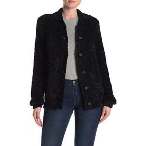 SUSINA Teddy Faux Fur Cardigan Size L